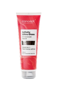 Маска оттеночная infinity ultra gloss сочный гранат, 250 мл