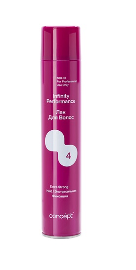 Лак д/волос экстрасильной (4) фиксации Infinity, 500 мл
