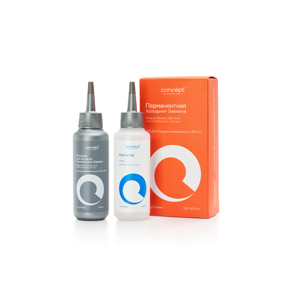 ЖИВОЙ ЛОКОН. НАБОР ДЛЯ ХОЛОДНОЙ ПЕРМАНЕНТНОЙ ЗАВИВКИ для труднозавивающихся волос №3
