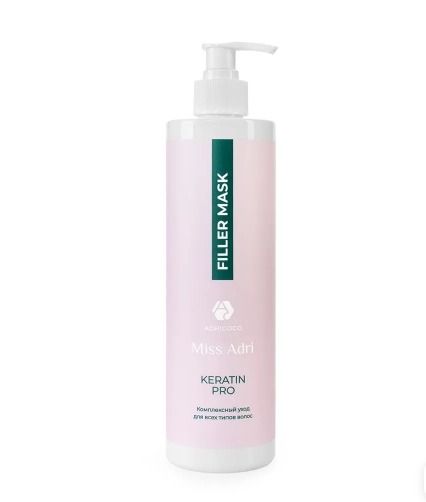 Универсальная маска-филлер для волос ADRICOCO Miss Adri Keratin Pro с кератином и белковым коктейлем, 500 мл