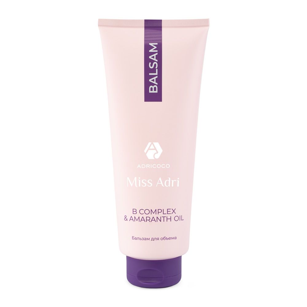 Бальзам для объема волос ADRICOCO Miss Adri B complex & amaranth oil, 400 мл