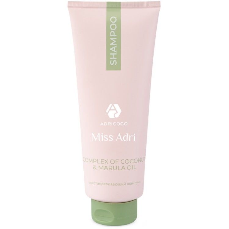 Восстанавливающий шампунь для волос ADRICOCO Miss Adri Complex of coconut & marula oil, 400 мл